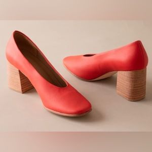 New Huma Blanco Salvador pumps/heels Tomato Red Size 40 (9-9.5)
